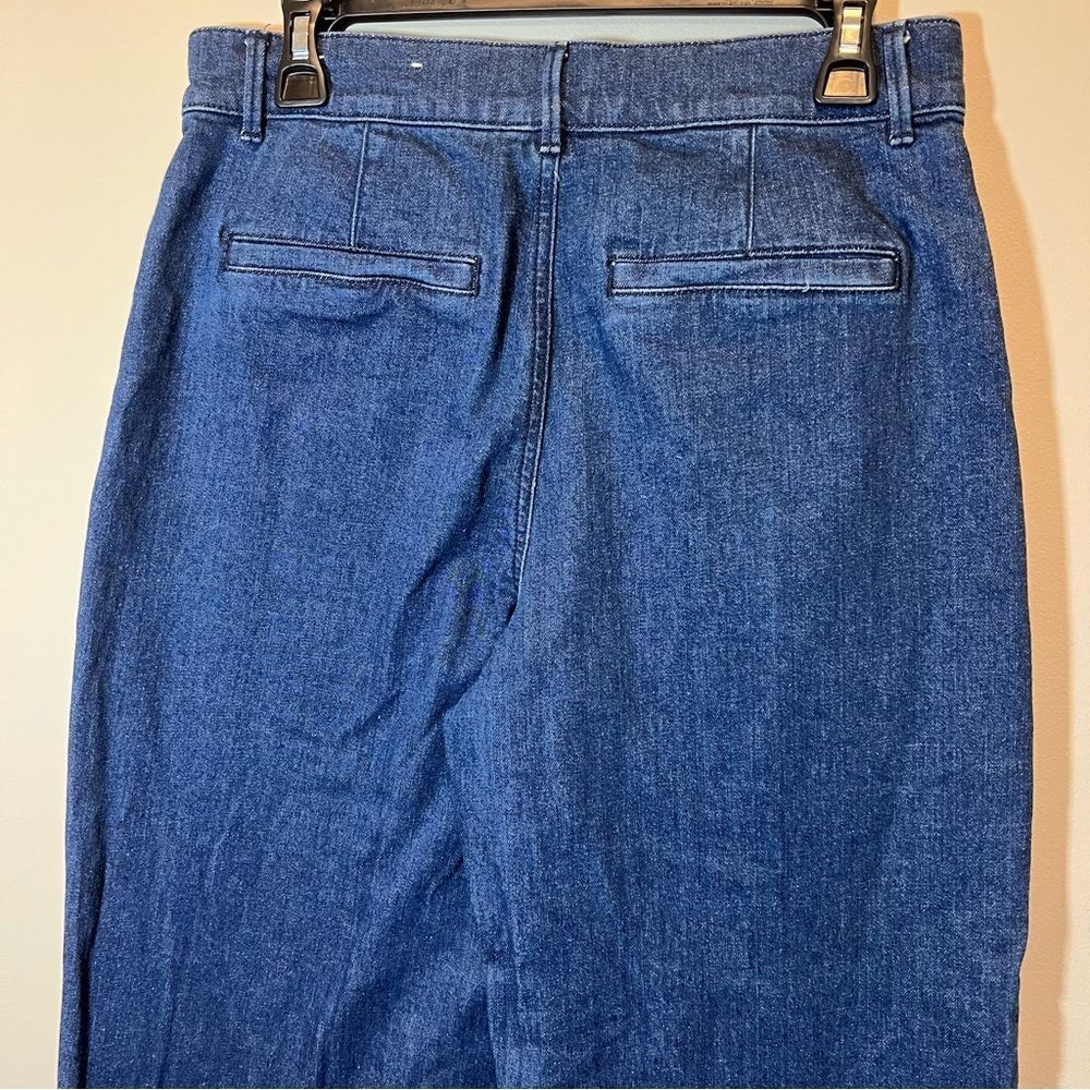 Loft Women’s High Rise Trousers Dark Wash Wide Leg Jeans 6 - Picture 6 of 11